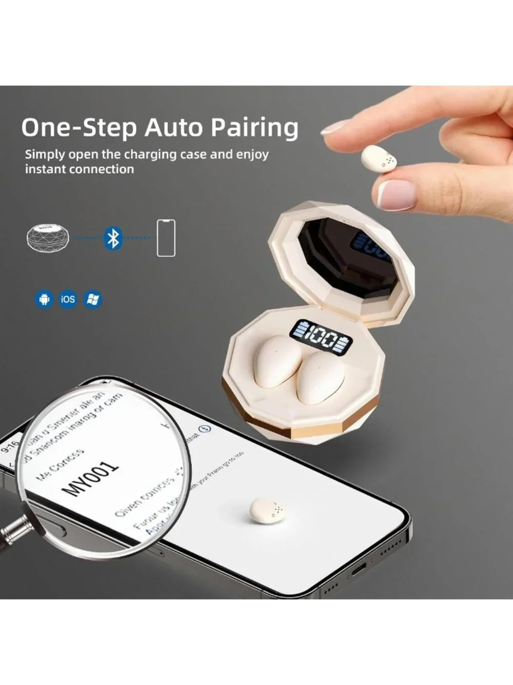 Wireless Sleep Earbuds for Side Sleepers, Mini Invisible, Bluetooth 5.4, 40H